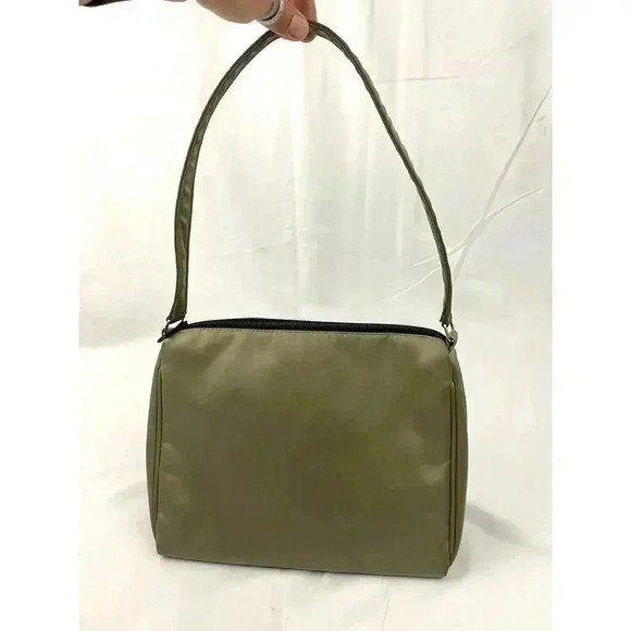 VTG Kate Spade New York Golden Satin Fabric Baguette Hand bag Purse - Picture 2 of 10